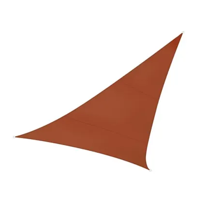 Perel Schaduwdoek, waterafstotend, 5 x 5 x 5 m, 5 m x 5 m, Driehoek, Rood
