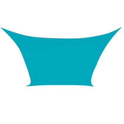 Perel Schaduwdoek, waterafstotend, 2 x 3 m, 3 m x 2 m, Rechthoek, Blauw