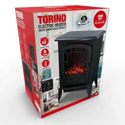 Classic Fire Radiateur Électrique - Torino 2