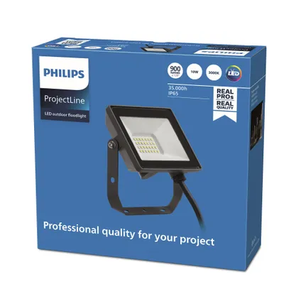 Philips straler ProjectLine zwart 10W 4