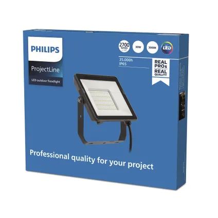 Philips straler ProjectLine zwart 30W 4