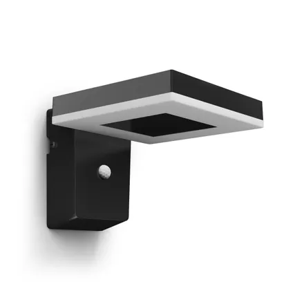 Philips solar wandlamp Zonal vierkant SL09 zwart 1 st 3