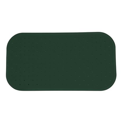 MSV Douche/bad anti-slip mat badkamer - rubber - groen - 36 x 76 cm