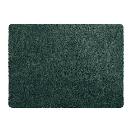 MSV Badkamerkleedje/badmat voor op vloer - donkergroen - 50 x 70 cm