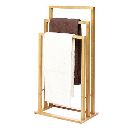 Handdoekrek - bamboe - hout - 42 x 81,5 cm