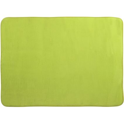 MSV Badkamerkleedje/badmat voor op de vloer - appelgroen - 50 x 70 cm