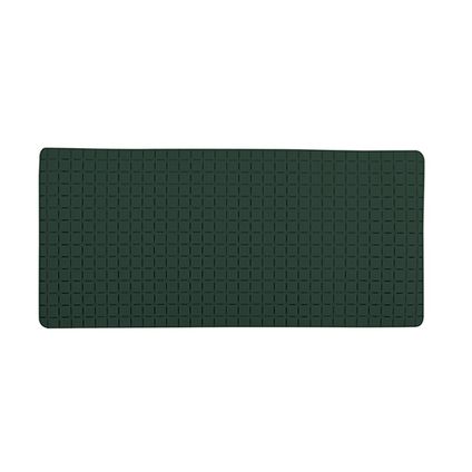 MSV Douche/bad anti-slip mat badkamer - rubber - groen - 76 x 36cm