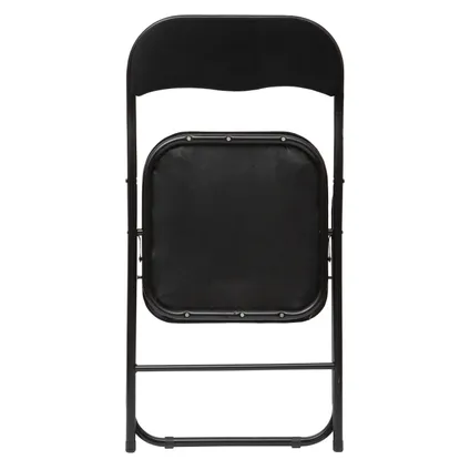 5Five Klapstoel met fluweel zitting - zwart - 44 x 48 x 79 cm - metaal 3
