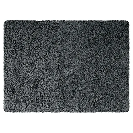 MSV Badkamerkleedje/badmat voor op vloer - donkergrijs - 50 x 70 cm