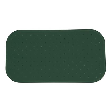 MSV Douche/bad anti-slip mat badkamer - rubber - groen - 36 x 97 cm