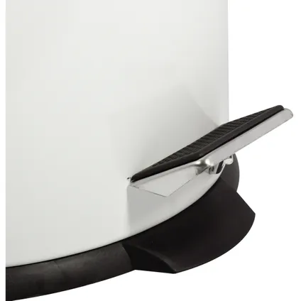 MSV badkamer/toilet pedaalemmer - wit - 30 liter - 29 x 63 cm 4
