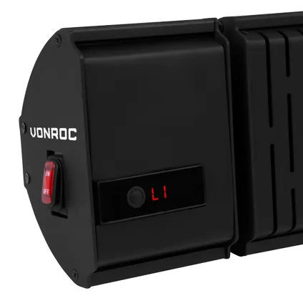 VONROC Heater Volsini – 3000W – Met afstandsbediening, timer, instelbare warmtes en LCD-scherm 5
