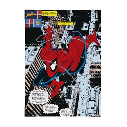 Spiderman Chasing Venom - Canvas - 70x50 cm 5