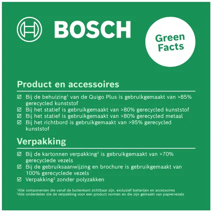 Bosch kruislijnlaser Quigo Plus 8