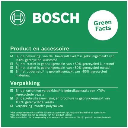 Bosch kruislijnlaser UniversalLevel 2 Set in tas 8