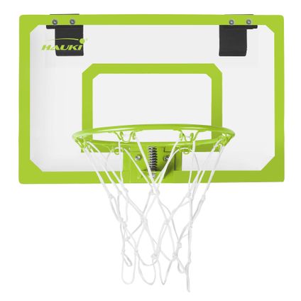 Set panier de basket vert 58x40 cm 3 ballons pompe à balles panneau et anneau