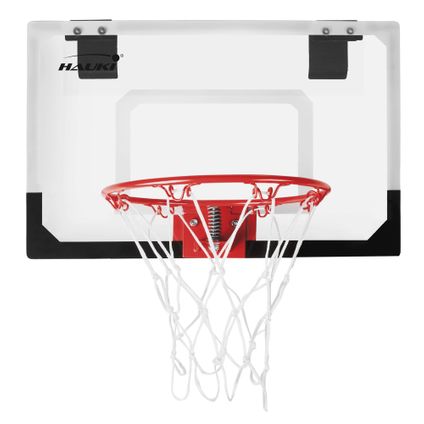 Basketbal Hoepelset met 3 ballen 58x40 cm Wit Nylon en Plastic