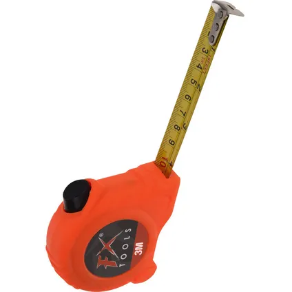 FX Tools Rolmaat - 3 meter - oranje - 23 mm 2