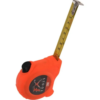 FX Tools Rolmaat - 5 meter - 25 mm - oranje 2