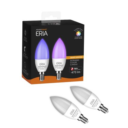 Lampe bougie AduroSmart ERIA® Tunable Color, culot E14 (lot de 2)