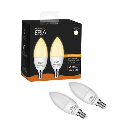 Lampe bougie AduroSmart ERIA® blanc chaud, E14 (lot de 2)