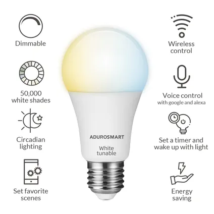 AduroSmart ERIA® Tunable White lamp, E27 fitting 3