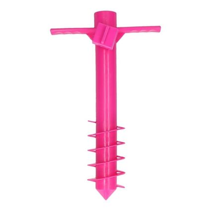 Parasolboor - voor in de grond - roze - 40 cm