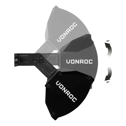 VONROC Heater Marsili Compact – 2000W – Zwart – Voor muur of plafond – Lowglare element 4