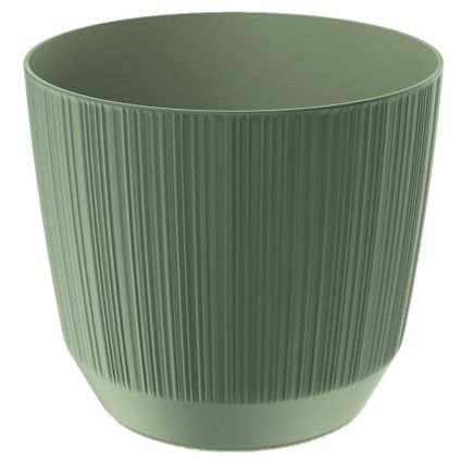 Prosperplast plantenpot/bloempot - kunststof - groen - D19,5 x H17 cm