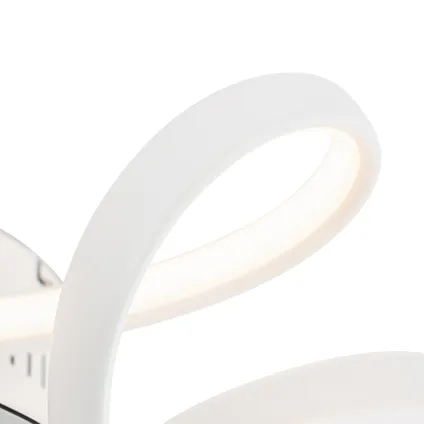QAZQA Plafondventilator wit incl. LED met afstandsbediening - Mandy 5