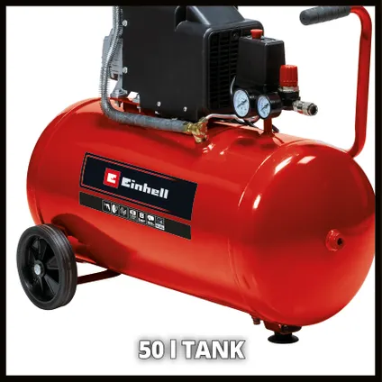 Einhell compressor met olie TC-AC 190/50/8 - 1500W - 8 bar - 2PK 3