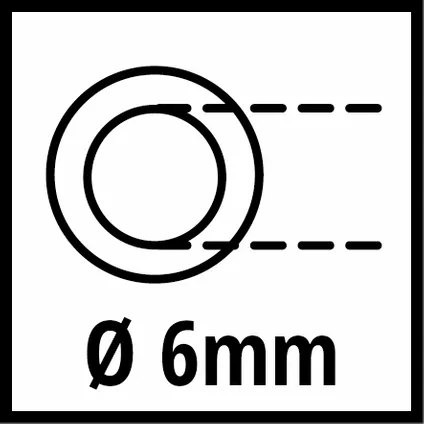 Tuyau en spirale pour compresseur d'air Einhell Ø6mm - 4m 3