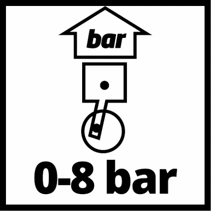 Einhell bandenspanningmeter / bandenvulpomp Profi 0-8 bar 2