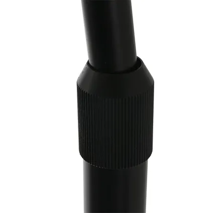 Steinhauer vloerlamp Sparkled light 9900 zwart kap grijs linnen 5