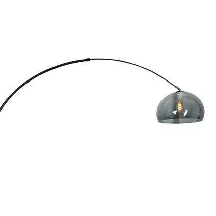 Steinhauer vloerlamp Sparkled light 9878 zwart kunststof grijze kap 2