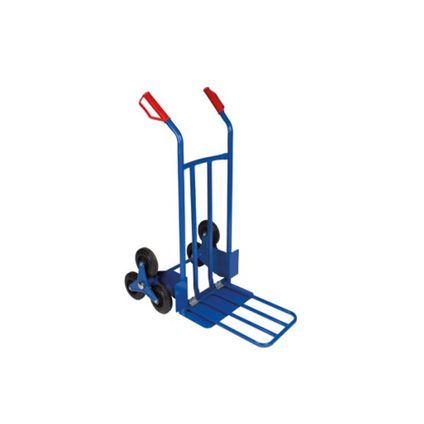 Toolland Diable monte-escalier, pliable, acier, 150 kg, Bleu