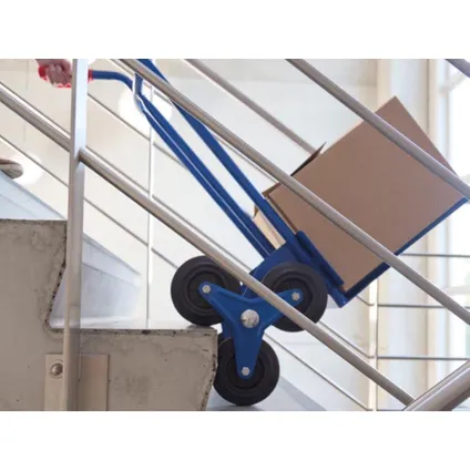 Toolland Diable monte-escalier, pliable, acier, 150 kg, Bleu 2