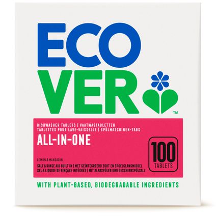 Ecover Vaatwastabletten All In One 100 Tabs