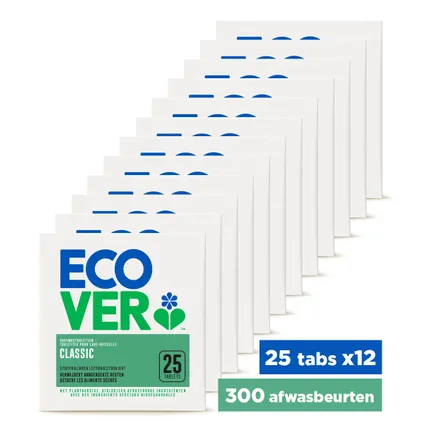 Ecover Tablettes Lave-Vaisselle Classic Box 300 pcs + 950ML Liquide Vaisselle 3