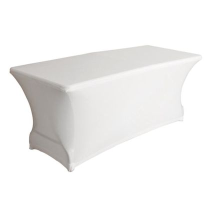 Perel Hoes voor tafel, wit, rechthoekig, 180x75x74cmRechthoekig, Polyester