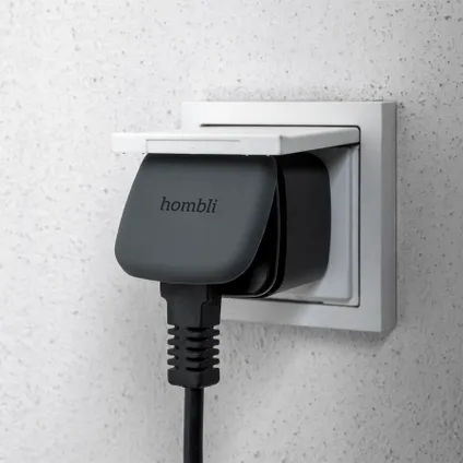Hombli slimme stekker Smart Socket 230V waterdicht zwart 10
