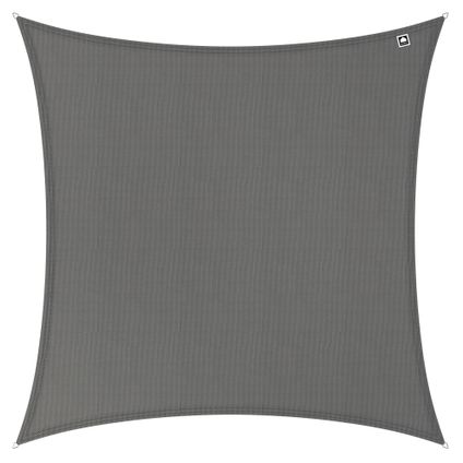 Toile d'ombrage Kopu® 3x3m carrée imperméable 230 grammes - gris