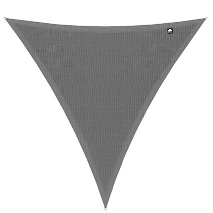 Kopu® Schaduwdoek Driehoek 3,6x3,6x3,6 mtr Waterdicht 230 grams Grijs