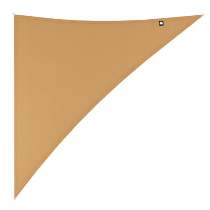 Triangle de toile d'ombrage Kopu® 5x6x7,8 mtr 230 grammes imperméable - Sable