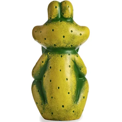 Ibergarden Tuinbeeld kikker - keramiek - H30 cm - groen mix kleuren 3