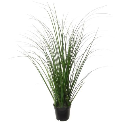 Louis Maes Quality kunstplant - Siergras bush - donkergroen - H55 cm