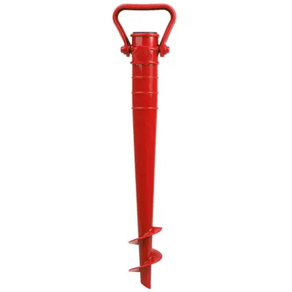 Parasolharing - rood - kunststof - D40 mm x H37 cm - parasolhouder