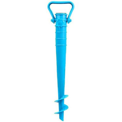 Parasolharing - blauw - kunststof - D40 mm x H37 cm - parasolhouder