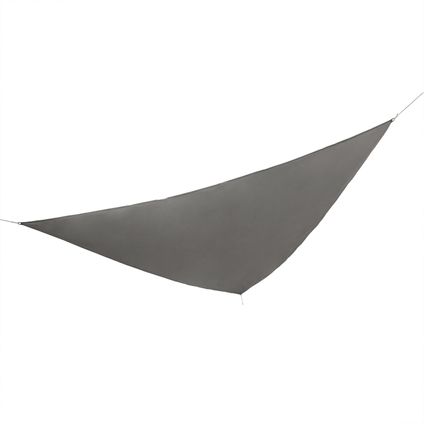 HI schaduwdoek/zonnescherm driehoek - waterdicht - grijs - 5 x 5 x 5 m