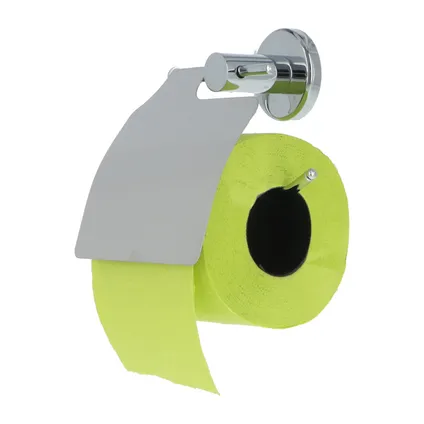4bathroomz® Oslo Toiletrolhouder met Klep - WC rolhouder - Chroom 6